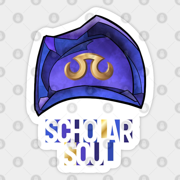 Scholar Soul - FF14 Job Crystal T-Shirt Sticker by SamInJapan